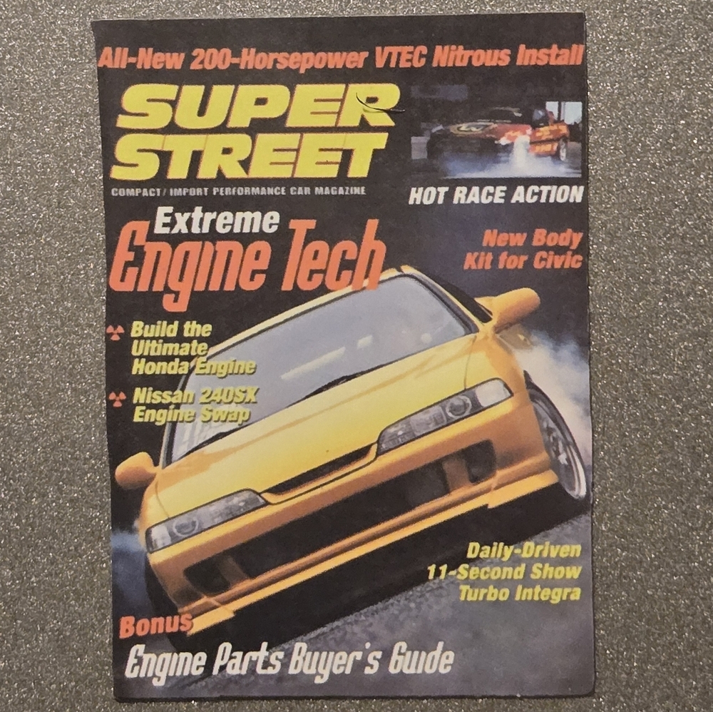 3/$10 Acura Integra Super Street Magazine Cover✨